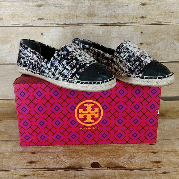 Tory Burch Color Block Tweed Espadrilles - Picture 2 of 8